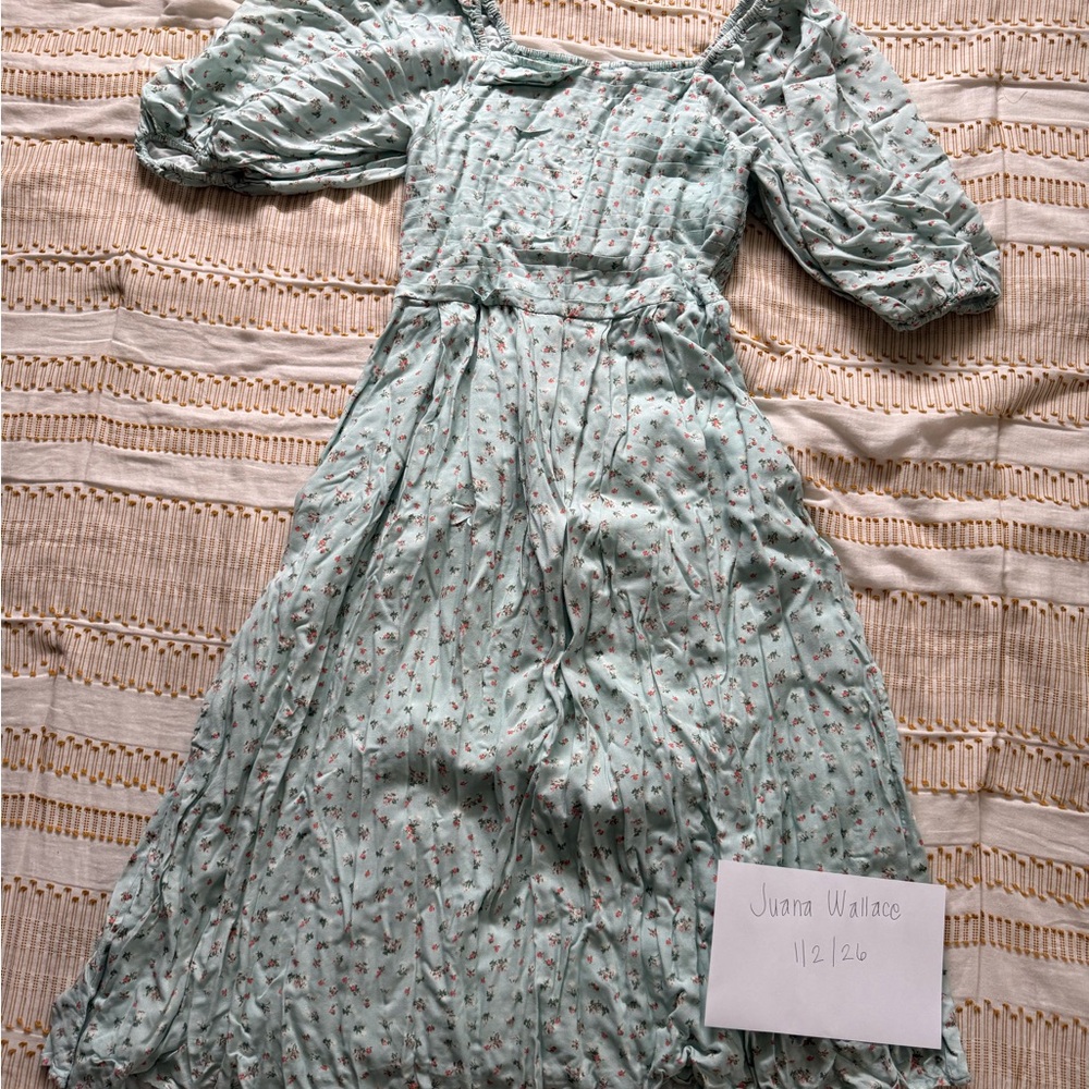 Ivy City Co Mint Floral Dress